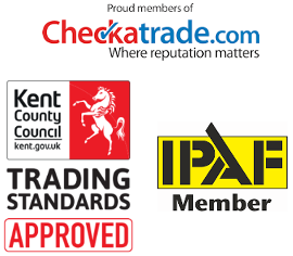 Gutter cleaning accreditations, checktrade, Trusted Trader, IPAF in Sittingbourne